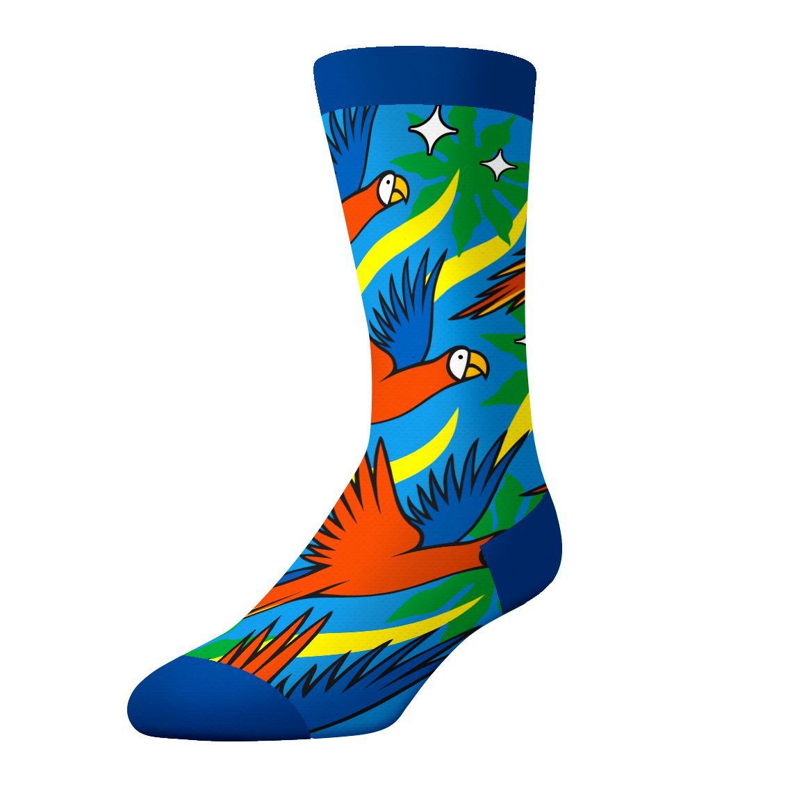 CrazyUniverse Duck and Parrot Kids Crew Socks (3 Pack)