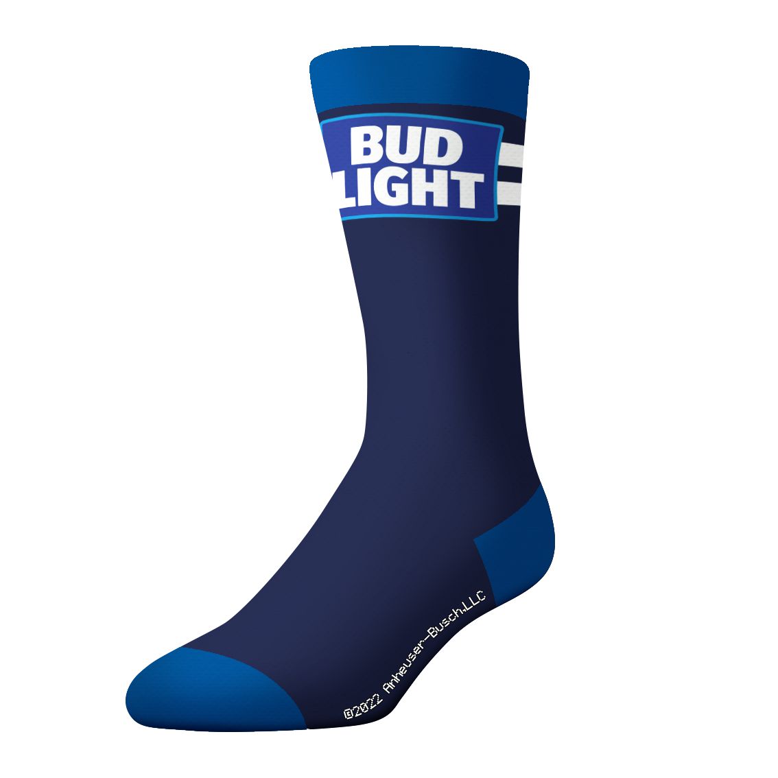 Socks By CRAZYBOXER Bud Light Logo and Can Crew Socks (3 Pack)