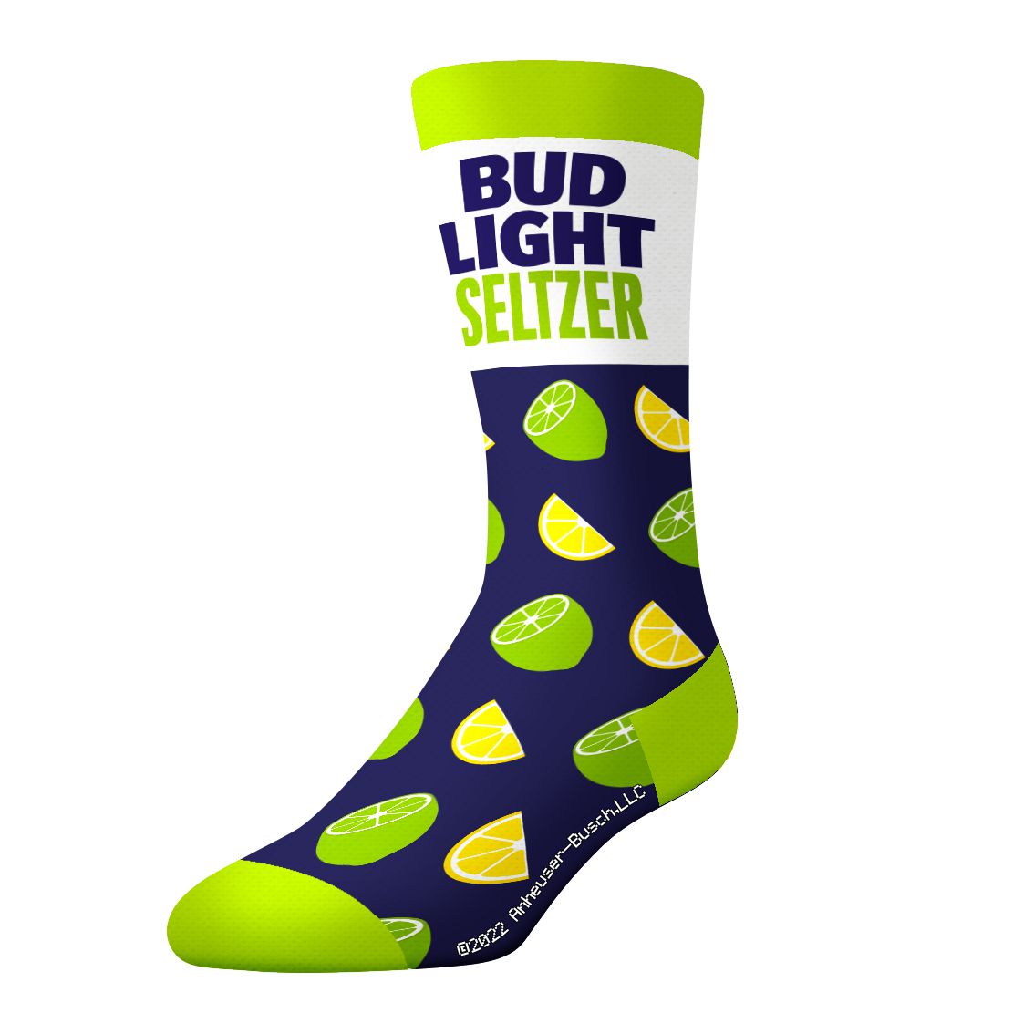 CrazyUniverse Bud Light Lime and Seltzer Crew Socks (3 Pack)