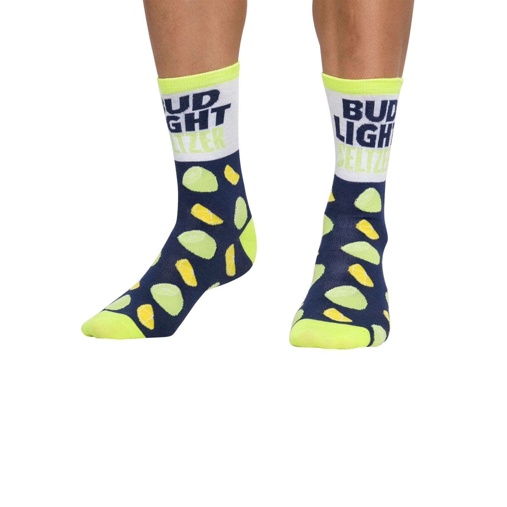 CrazyUniverse Bud Light Lime and Seltzer Crew Socks (3 Pack)