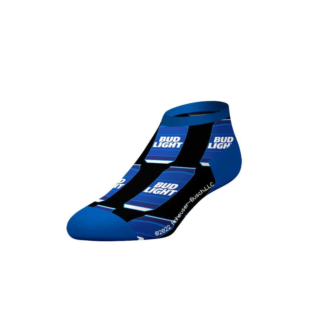 CrazyUniverse Bud Light Logo and Can Low Cut Socks (3 Pack)