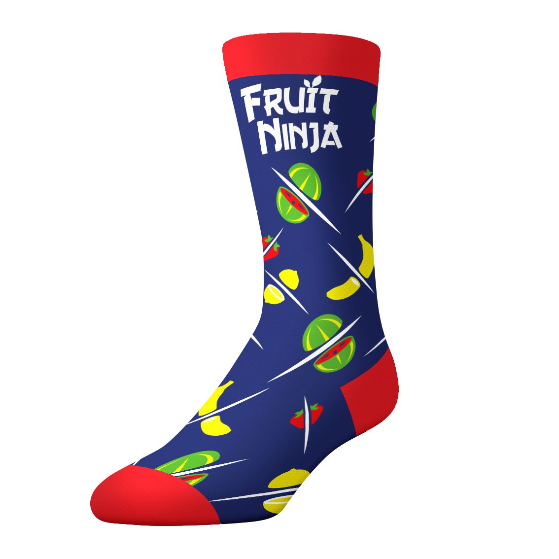 CrazyUniverse Fruit Ninja Combo Kids Crew Socks (3 Pack)