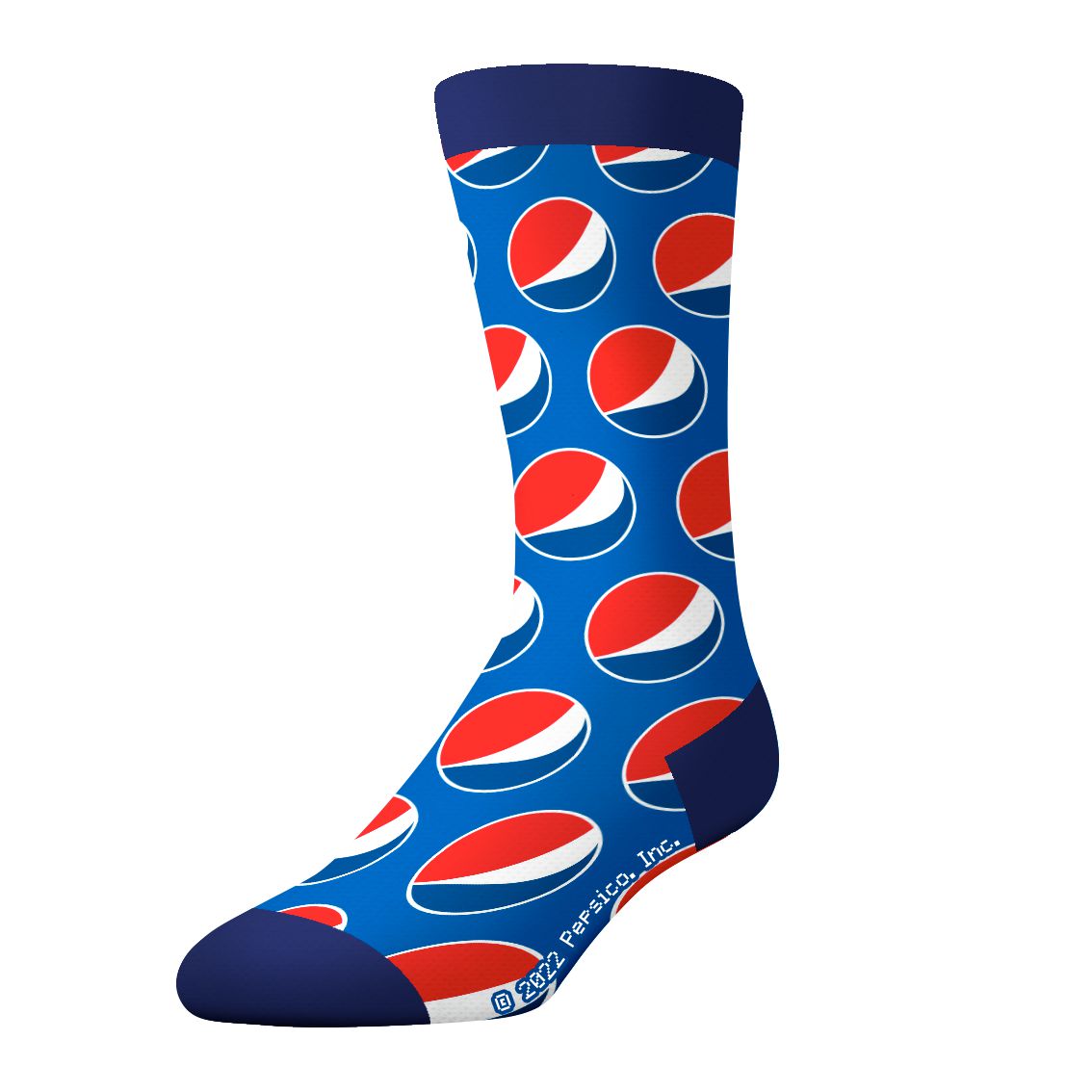 Socks By CRAZYBOXER Pepsi Logo and Lid Crew Socks (3 Pack)