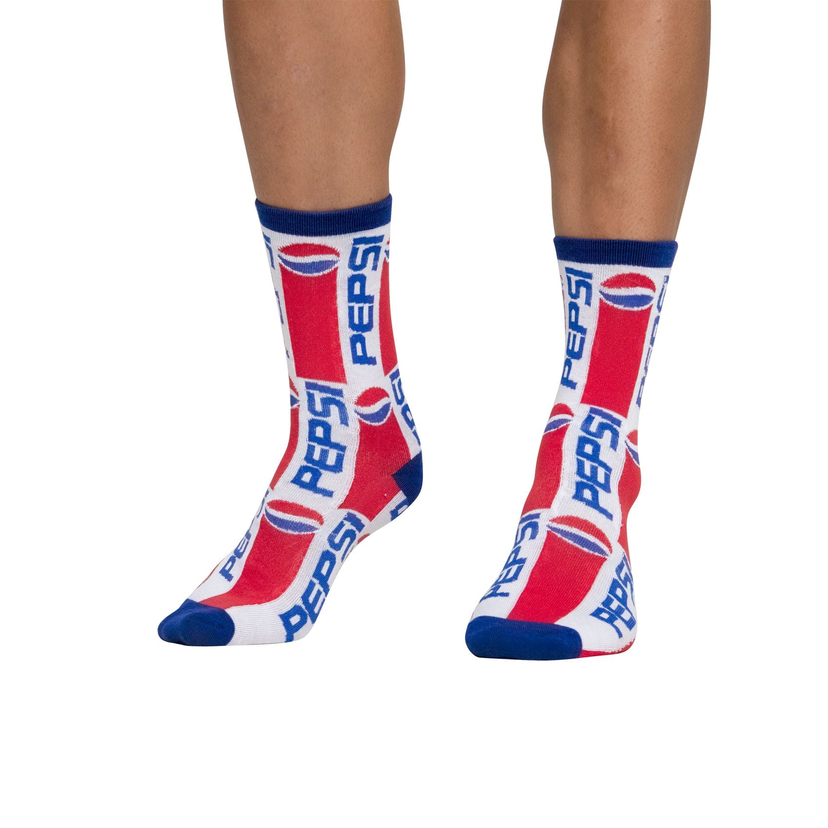 Socks By CRAZYBOXER Pepsi Lid and Logo Crew Socks (3 Pack)