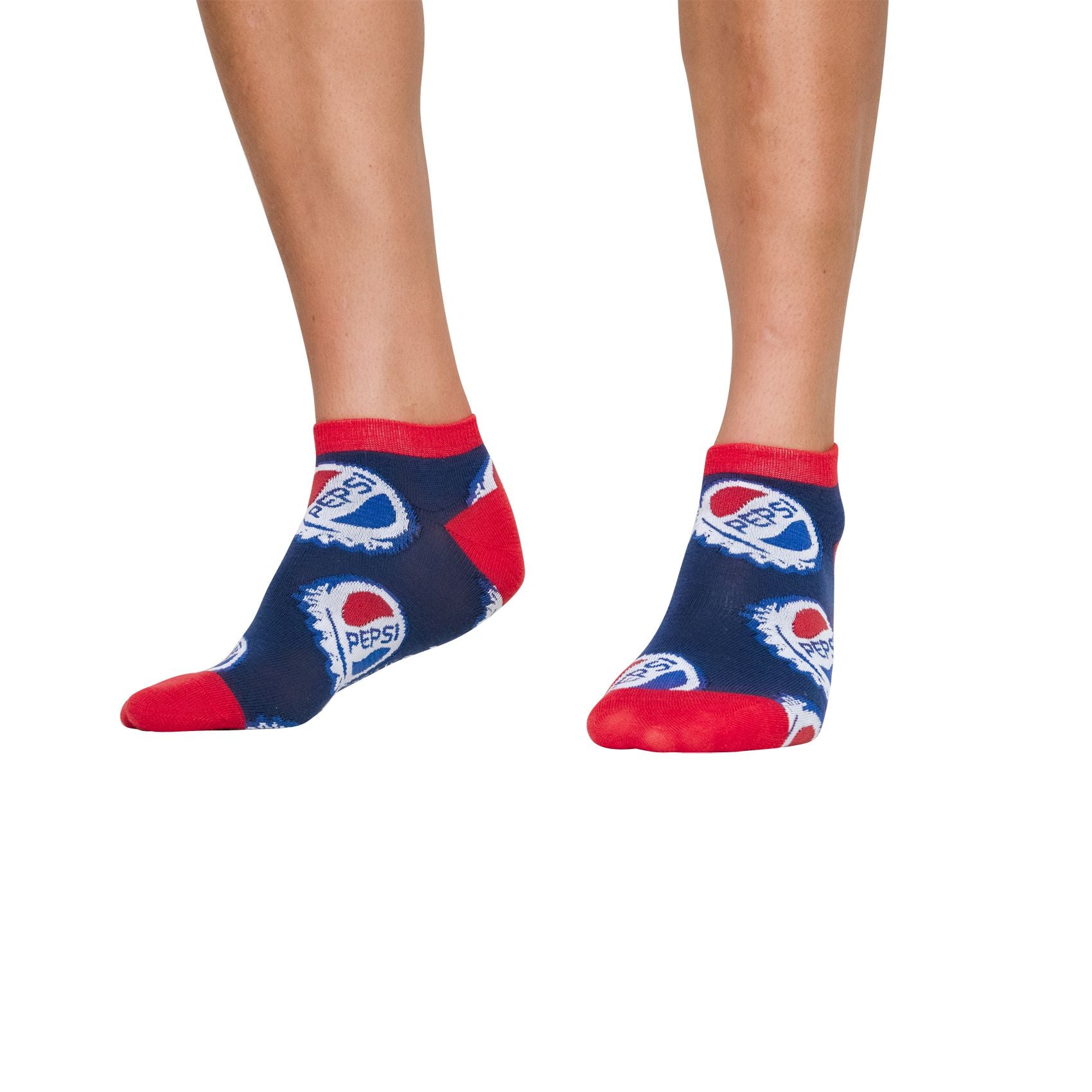 CrazyUniverse Pepsi Logo and Lid Low Cut Socks (3 Pack)