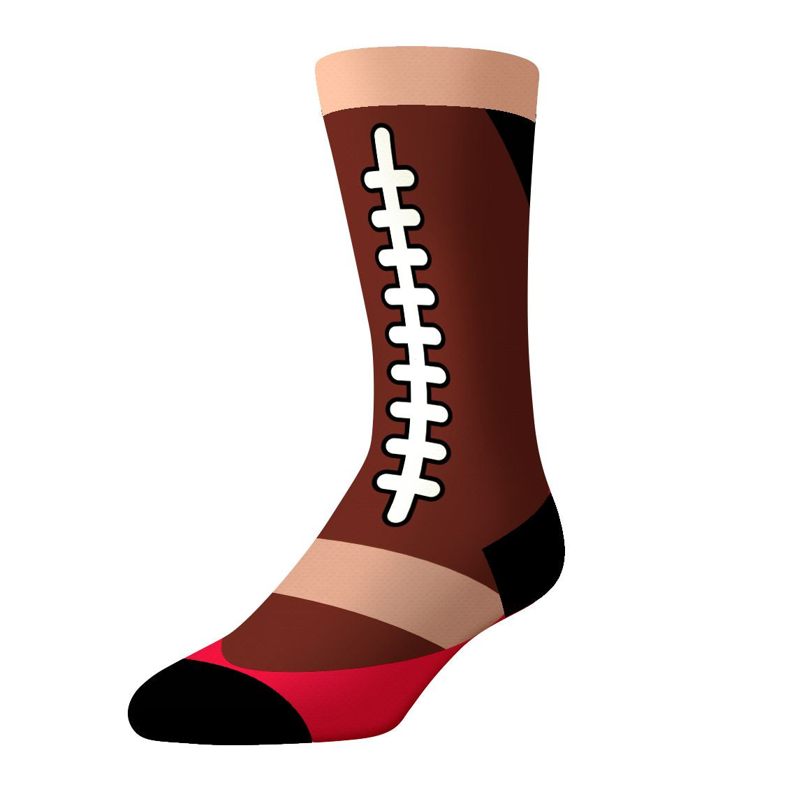 CrazyUniverse Football Long Crew Socks (3 Pack)