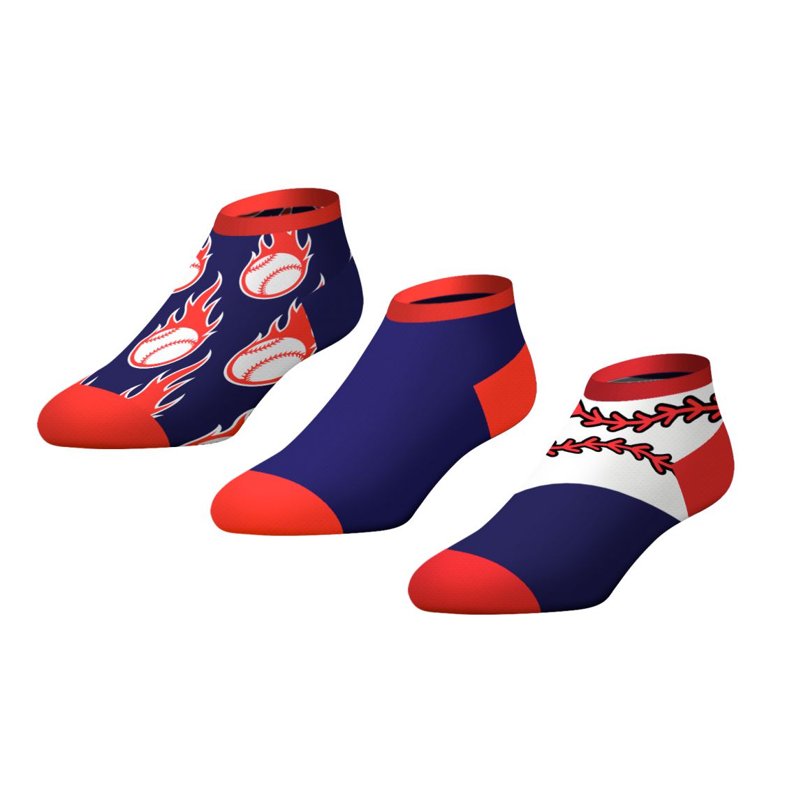 Baseball Red - Blue