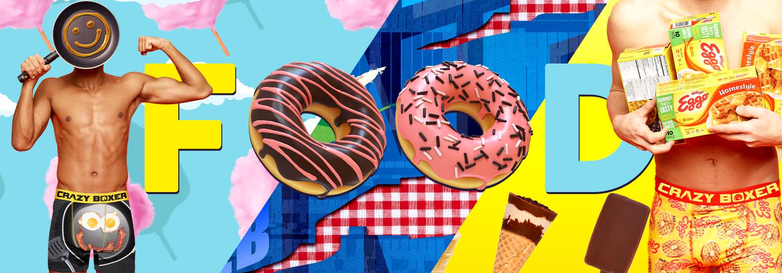 Mens Boxer Briefs Food