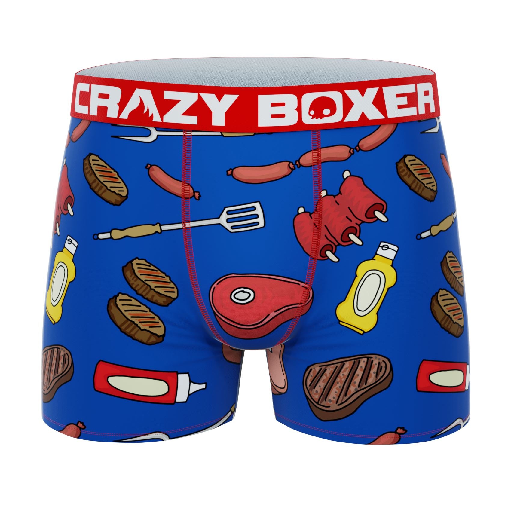 Barbeque Underwear Mens Medium 32-34 Crazy Boxer Briefs BBQ Meat Lover Chef