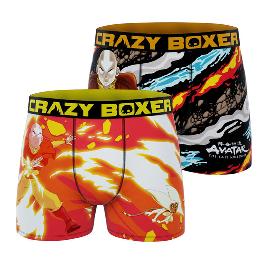 CRAZYBOXER Avatar Elements Men's Boxer Briefs (Pack 2)
