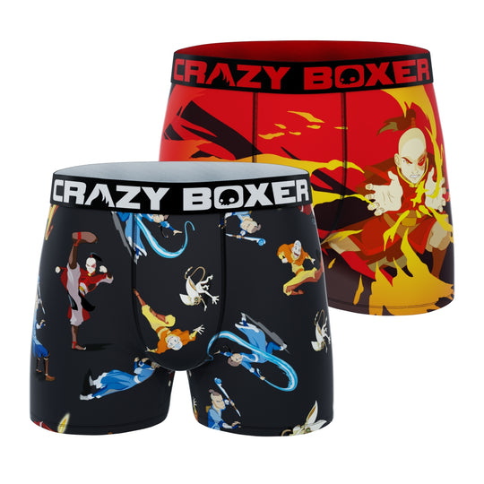 CRAZYBOXER Avatar Zuko + Avatar Group Men's Boxer Briefs (Pack 2)