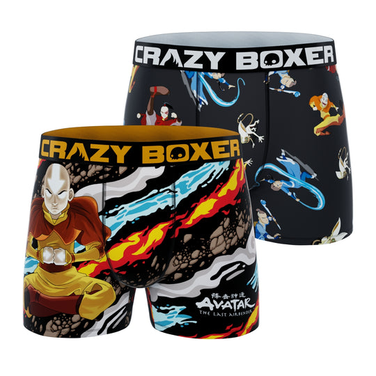 CRAZYBOXER Avatar Black Men's Boxer Briefs (2 pack)
