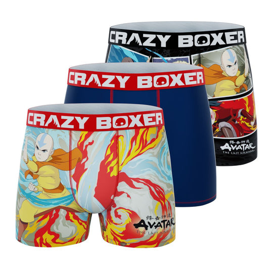 CRAZYBOXER Avatar Elements Men's Boxer Briefs (3 pack)