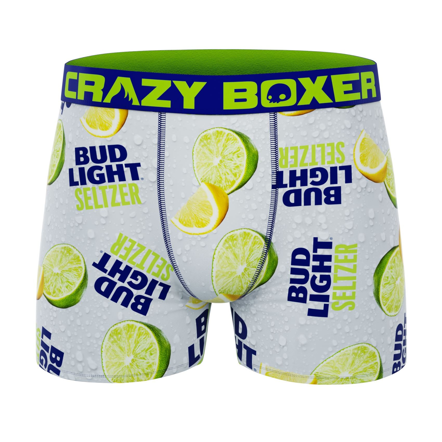 CRAZYBOXER Bud Light Cann Lime Men's Boxer Briefs (Creative