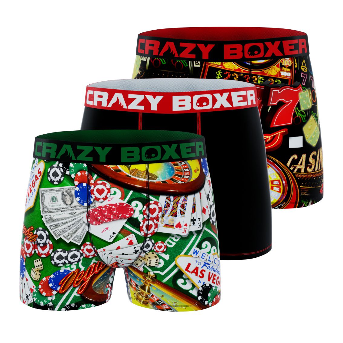 PSD Viva Vegas Fabulous Casino Dice Gamble Mens Boxer Brief Underwear  222180092