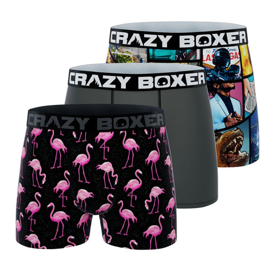 CRAZYBOXER Theft Auto Men's Boxer Briefs (3 pack)
