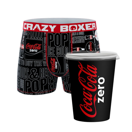 CRAZYBOXER Coca-Cola Zero Men's Boxer Briefs (Creative Packaging)