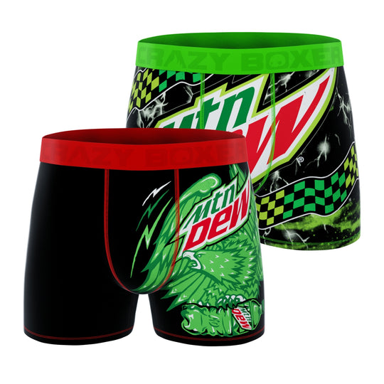 CRAZYBOXER Mountain Dew Eagle Men's Boxer Briefs (2 pack)