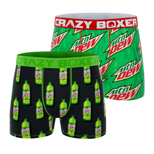 CRAZYBOXER Mountain Dew Bottles Men's Boxer Briefs (2 pack)