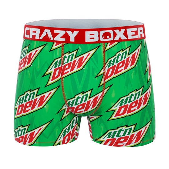 CRAZYBOXER Moutain Dew Logo Men's Boxer Briefs