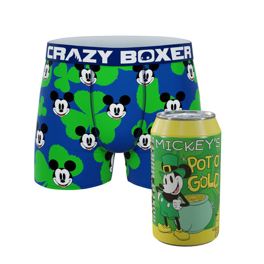 CRAZYBOXER Men's Disney St Patrick Breathable Soft Boxer Briefs (Creative Packaging)