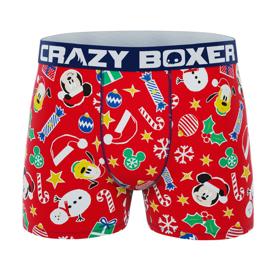 CRAZYBOXER Disney Mickey Xmas Spirit Men's Boxer Briefs