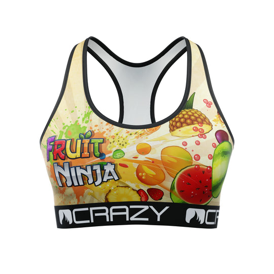 CRAZYBOXER fruit Ninja  Women's Sports Bra