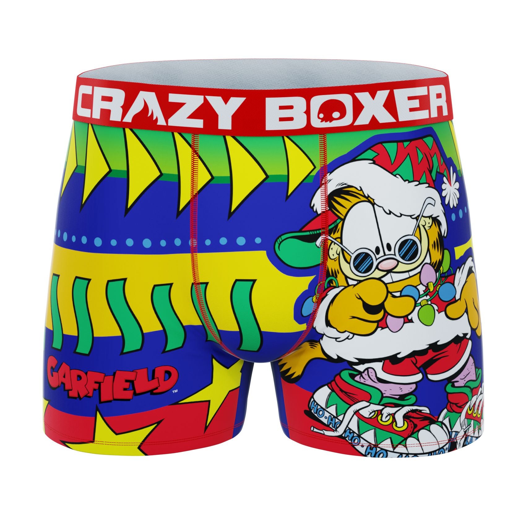 CRAZYBOXER Garfield Xmas Swag Holidays Men's Boxer Briefs