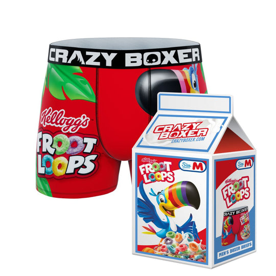 CRAZYBOXER Kellogg's Toucan Men's Boxer Briefs (Creative Packaging)