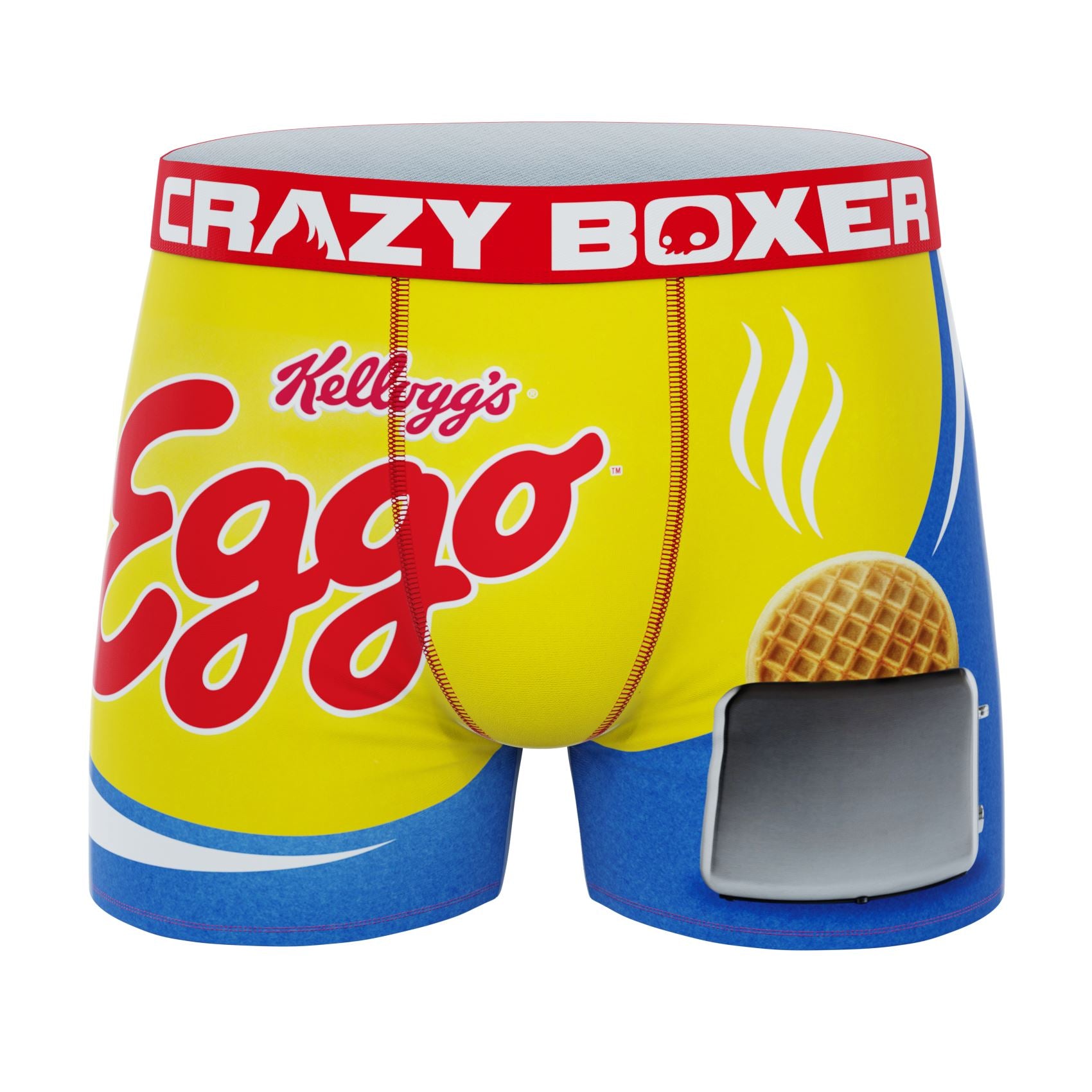 CRAZYBOXER Kellogg's Eggo; Men's Boxer Briefs, 3-Pack 