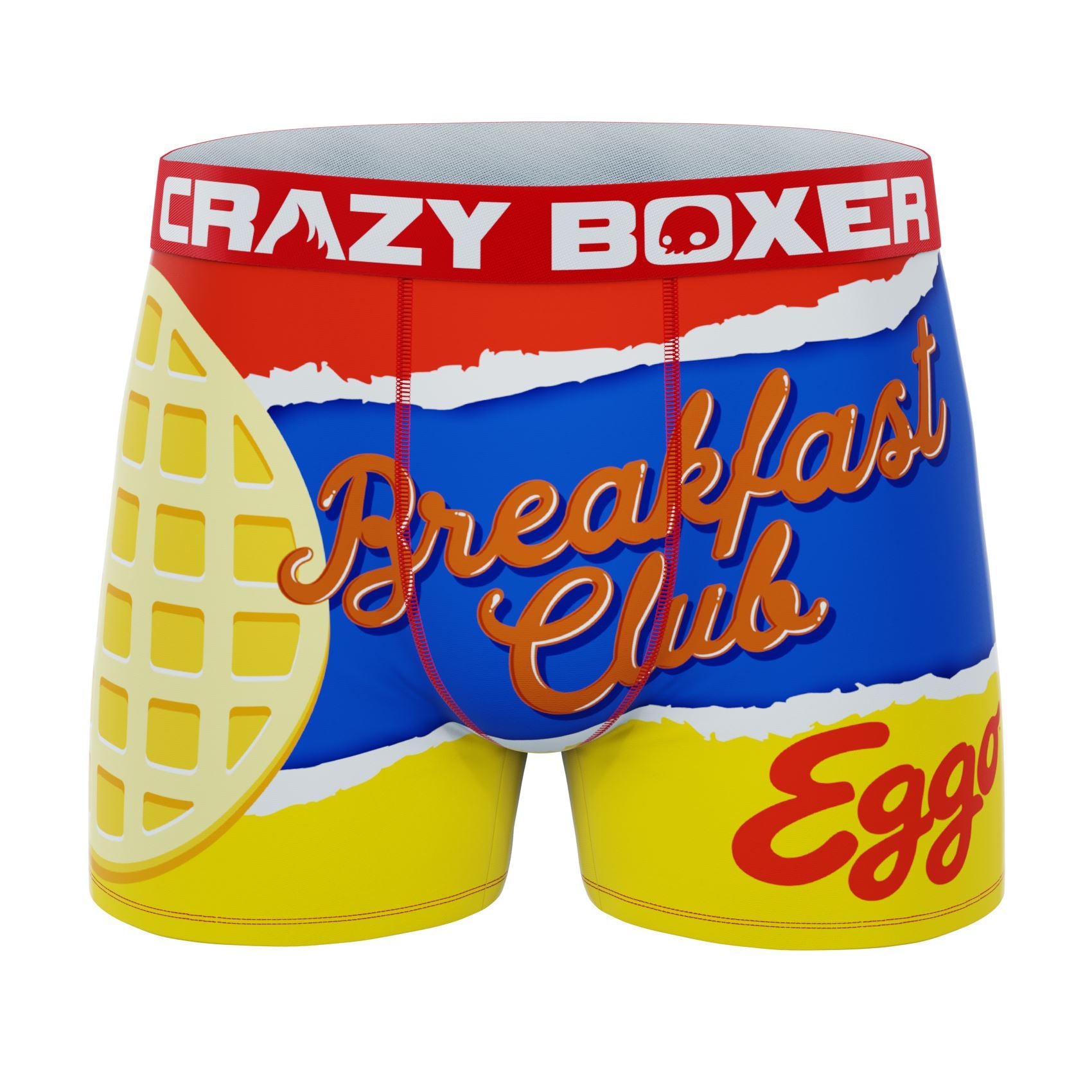 Crazy Boxer Kellogg's Eggo Waffle Logo and Waffles Print Men's Boxer Briefs