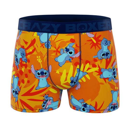 CRAZYBOXER Disney Lilo & Stitch Orange Men's Boxer Briefs