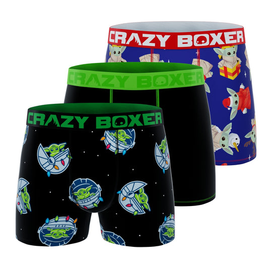 CRAZYBOXER The Mandalorian Holidays Men's Boxer Briefs (3 pack)