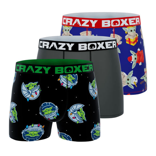 CRAZYBOXER The Mandalorian Space gift &lights Men's Boxer Briefs (3 pack)
