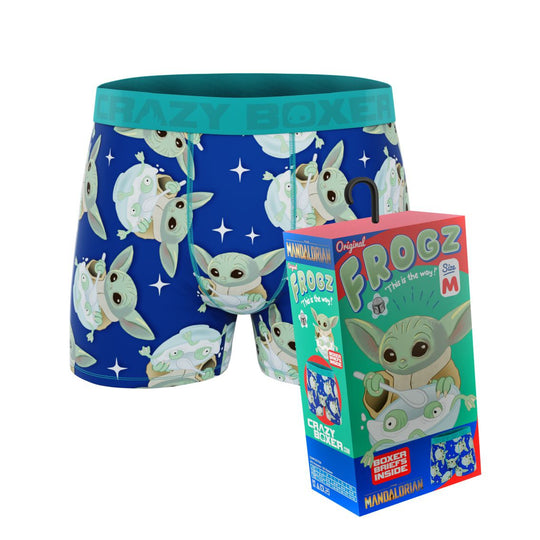 CRAZYBOXER The Mandalorian Frogs Men's Boxer Briefs (Cereal Box)
