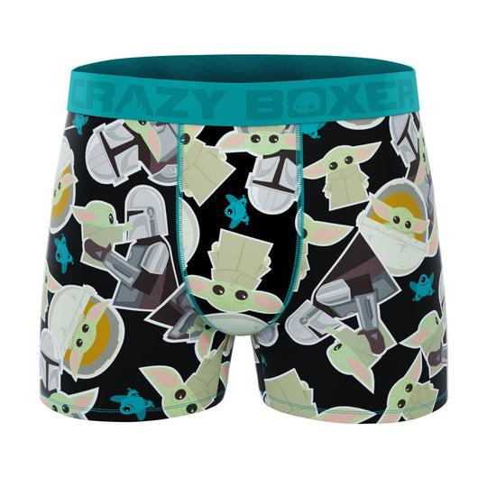 CRAZYBOXER The Mandalorian Baby Yoda Men's Boxer Briefs