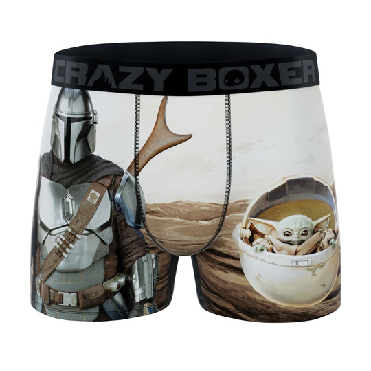 CRAZYBOXER The Mandalorian Yoda And Perso 2 Men's Boxer Briefs