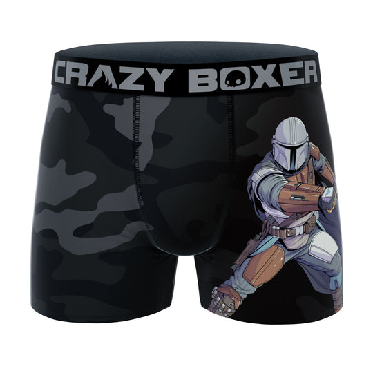 CRAZYBOXER The Mandalorian Black Perso Men's Boxer Briefs