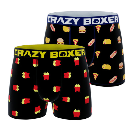 Men's Boxer Briefs - MINI - PACK 2 JUNK FOOD + FRENCH FRIES