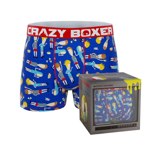 CRAZYBOXER Mtv Beavis and Butt-Head Men's Boxer Briefs (Creative Packaging)