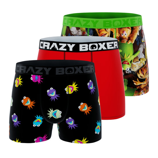 CRAZYBOXER The Muppets Show Group Men's Boxer Briefs (3 pack)