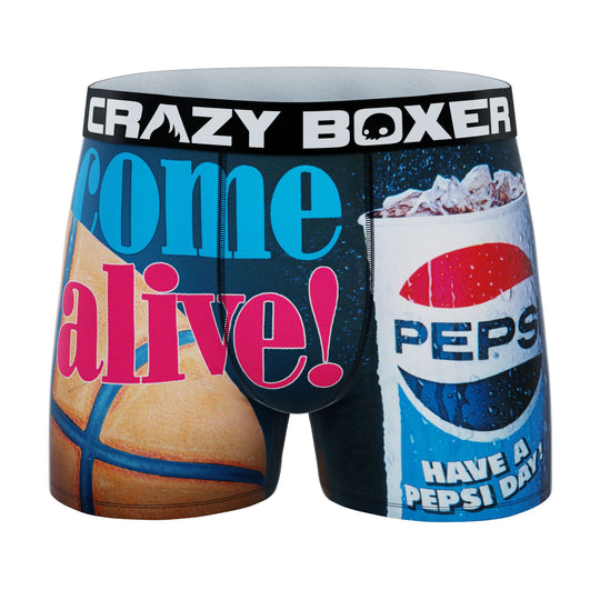 CRAZYBOXER Pepsi Come Alive! & Basketball Men's Boxer Briefs