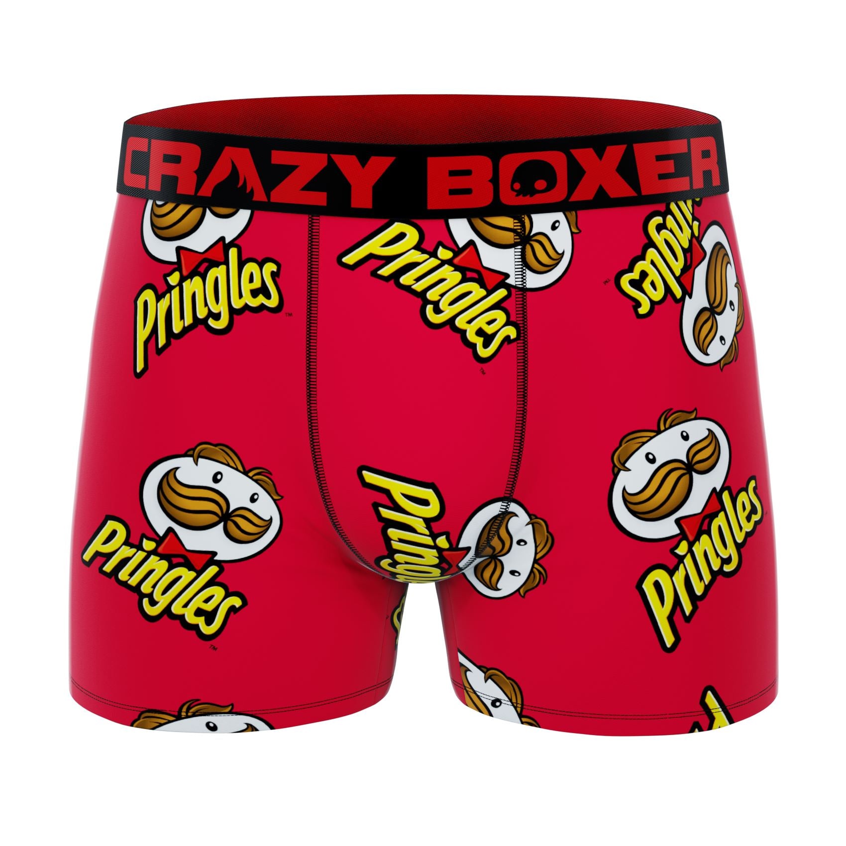 CRAZYBOXER Pringles Face Men's Boxer Briefs (Pack 2)
