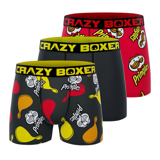 CRAZYBOXER Pringles Chips Men's Boxer Briefs (3 Pack)