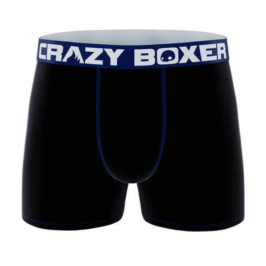 CRAZYBOXER Classic Black Blue Men's Boxer Briefs