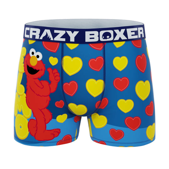 CRAZYBOXER Sesame Street Hearts Men's Boxer Briefs