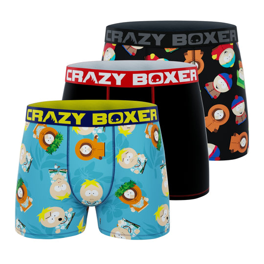 CRAZYBOXER South Park Men's Boxer Briefs (3 Pack)