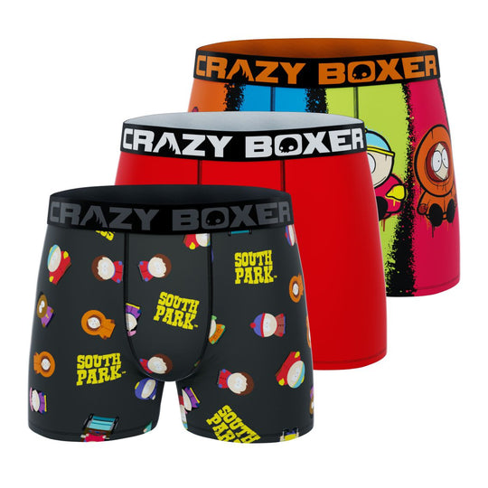CRAZYBOXER South Park Characters Men's Boxer Briefs (3 Pack)