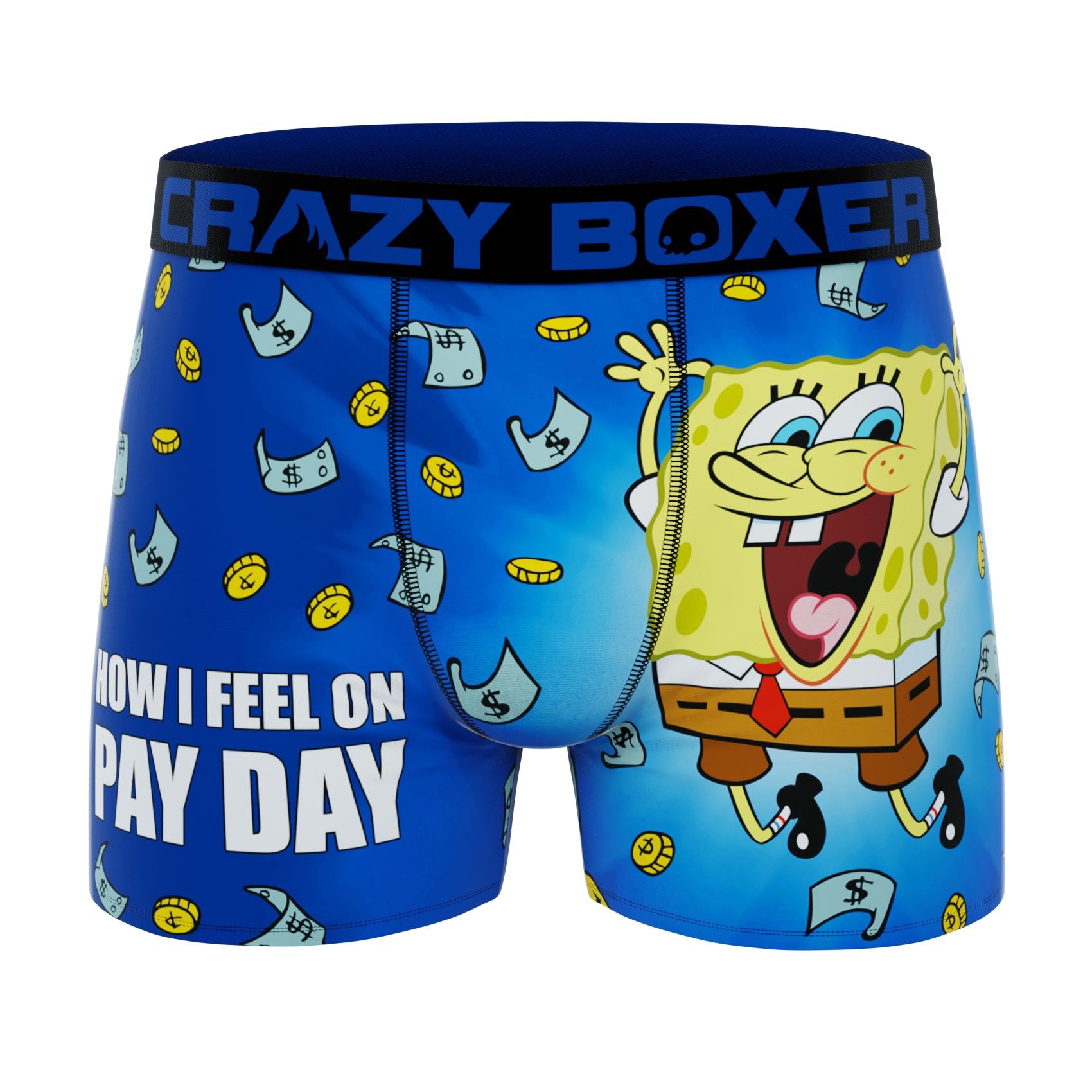 CRAZYBOXER Spongebob Pay Day Be Like Men's Boxer Briefs