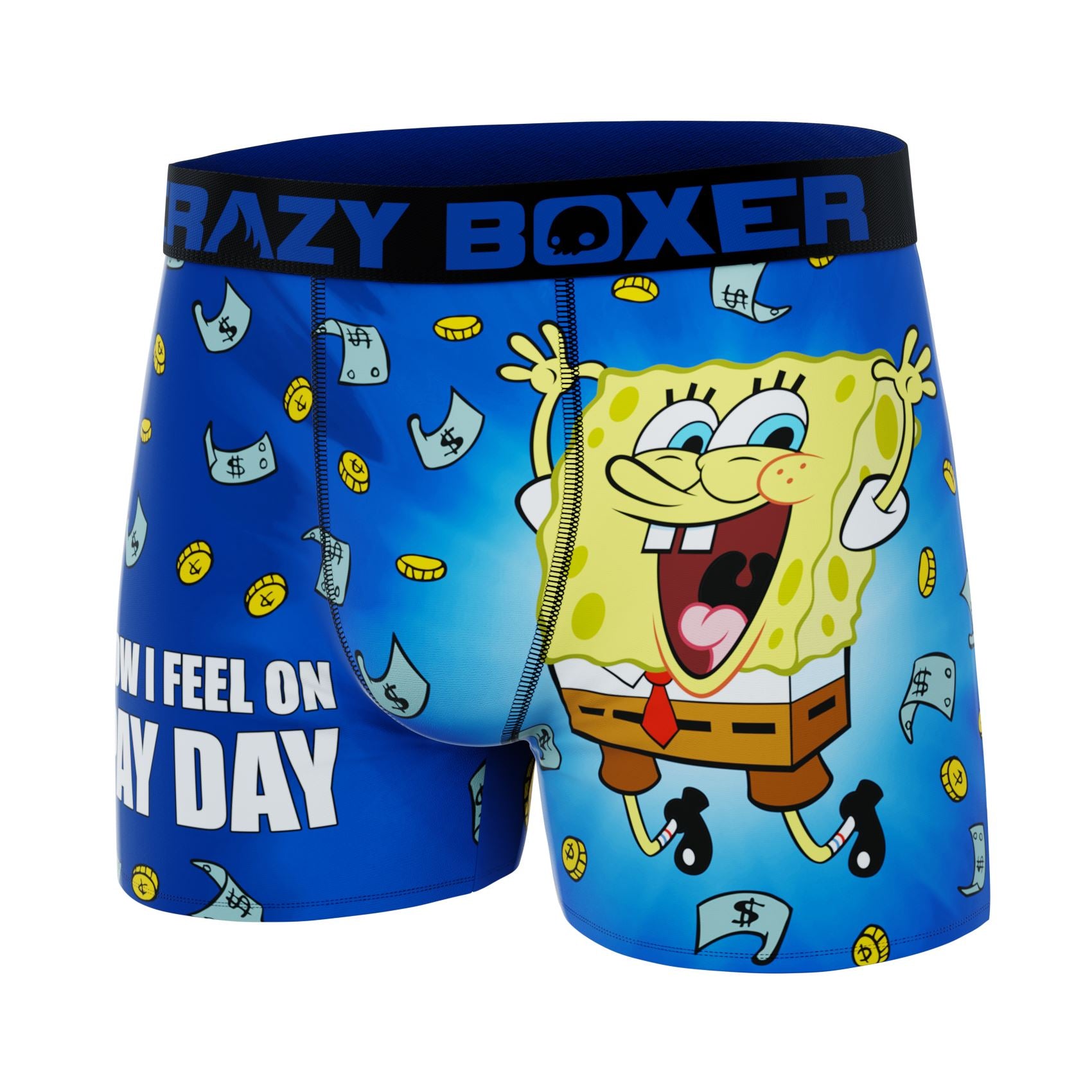 CRAZYBOXER Spongebob Pay Day Be Like Men's Boxer Briefs